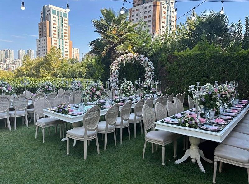 Düğün ve Nişan için Aynalı Masa Kiralama