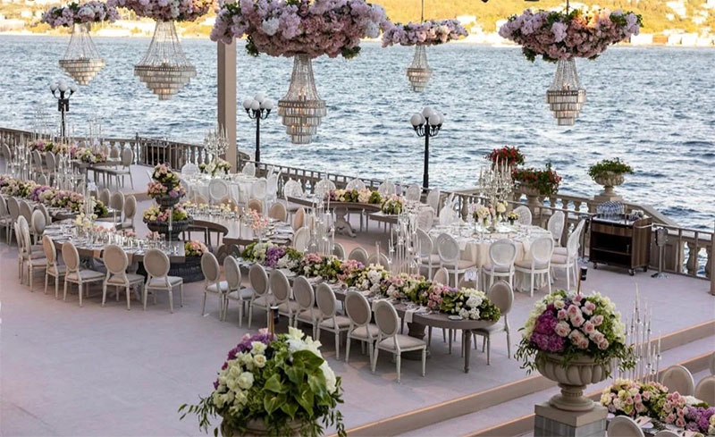 Otel Masa Sandalye Süsleme