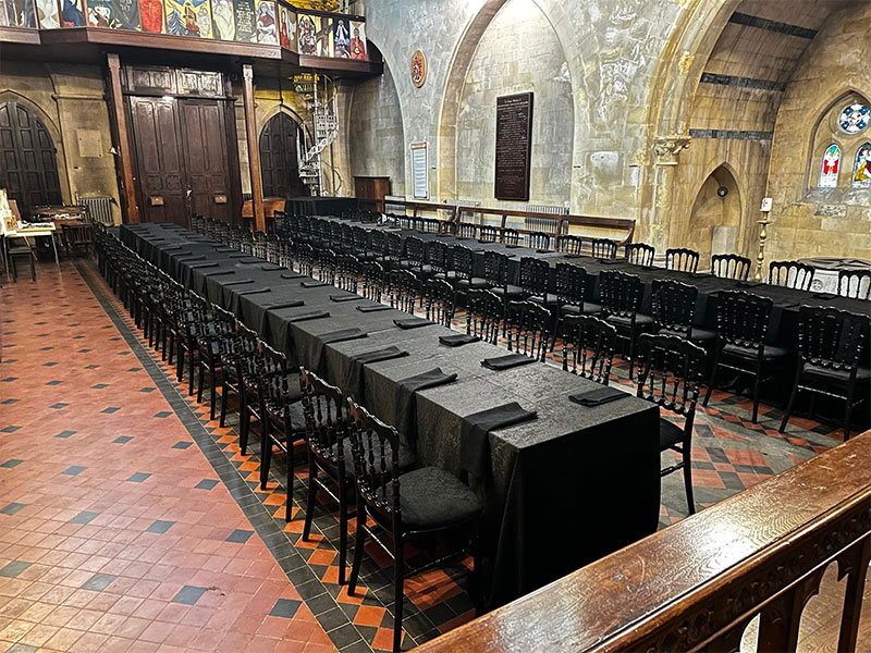 Siyah Masa Sandalye Kiralama