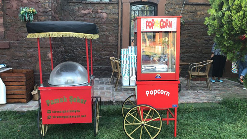 Popcorn ve Pamuk Şeker Arabası Kiralama